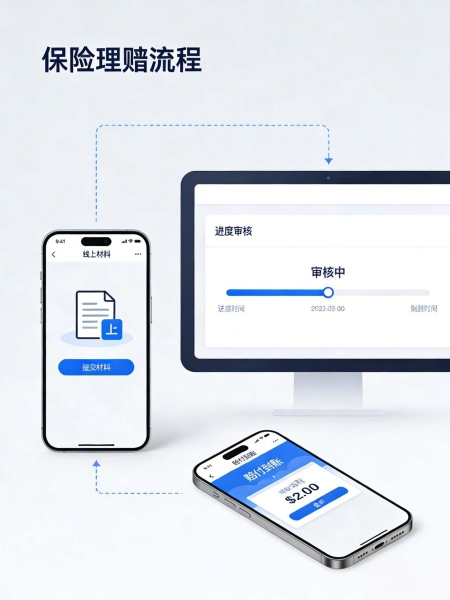 保险理赔流程示意