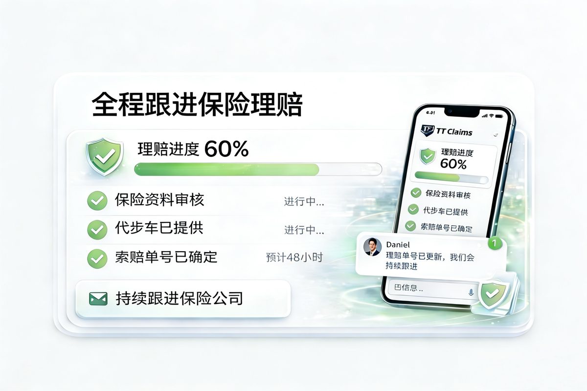 全程跟进保险理赔